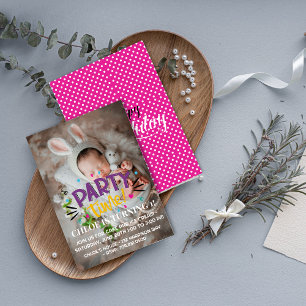 Party Time Photo Birthday Invitation – Celebrate 