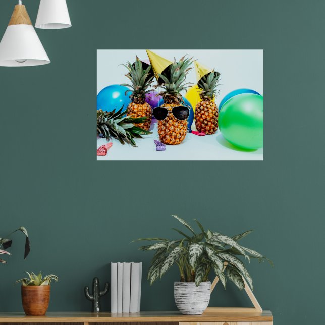 Party Time Pineapples with Party Favors, ZSSG Poster (Living Room 1)