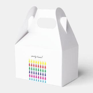 Party Time Rainbow favor box