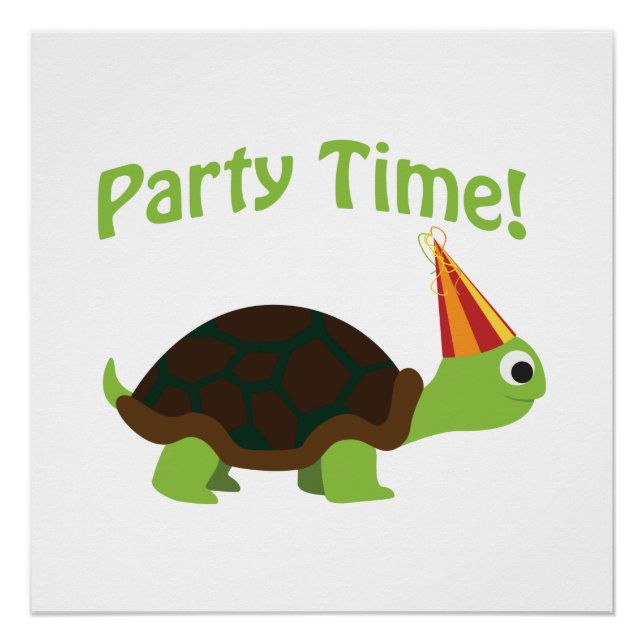 Party Time! Turtle Poster (Front)