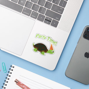 Party Time! Turtle Sticker