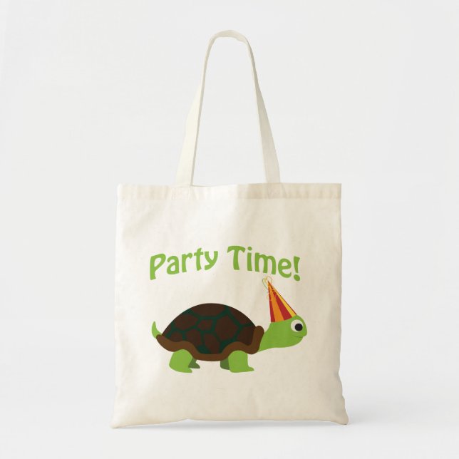 Party time! turtle tote bag (Front)