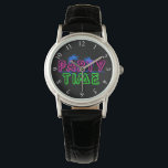 Party Time Wrist Watch<br><div class="desc">80s retro neon "Party Time" wrist watch</div>