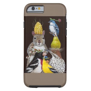 Party Under The Feeder Iphone 6/6s Tough Case by vickisawyer at Zazzle