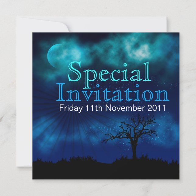 Party Under the Stars Special Invitation (Front)