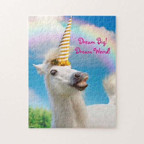 Party Unicorn Horse And Rainbow Jigsaw Puzzle