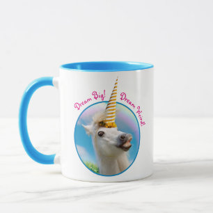 Party Unicorn Horse And Rainbow Mug