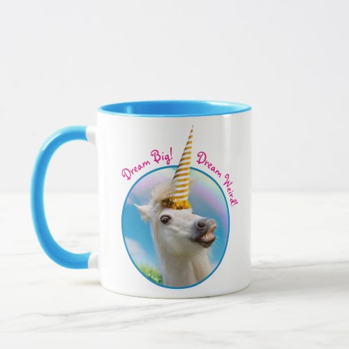Party Unicorn Horse And Rainbow Mug