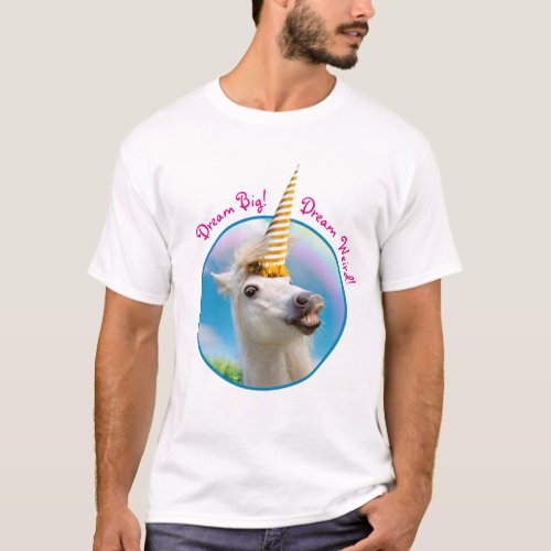 Party Unicorn Horse And Rainbow T_Shirt