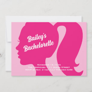 Party Very Pink Bachelorette Invitation