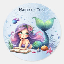 Party Watercolor Mermaid Sea Life Cute