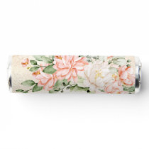 Party Watercolor Peach White Flowers Elegant Breath Savers® Mints