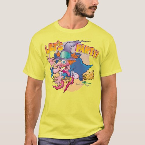 Party Witch on her Broom T_Shirt
