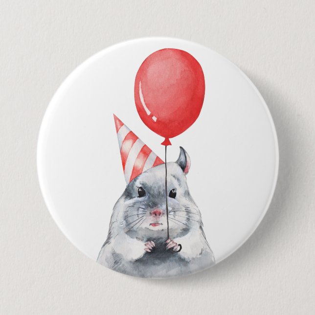 Party with chinchilla button (Front)