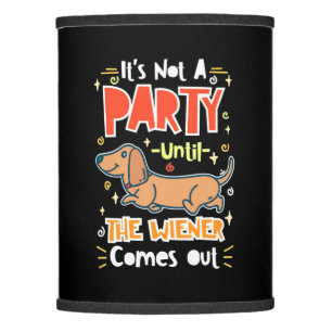 Party With My Dachshunds Lamp Shade