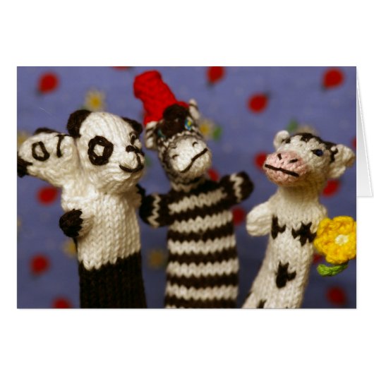 Party with Panda, Zebra and Cow (Front Horizontal)