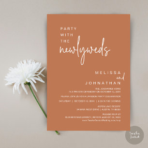 Party With The Newlyweds, Wedding Dinner Invitation