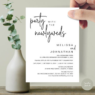 Party With The Newlyweds, Wedding Dinner Invitation