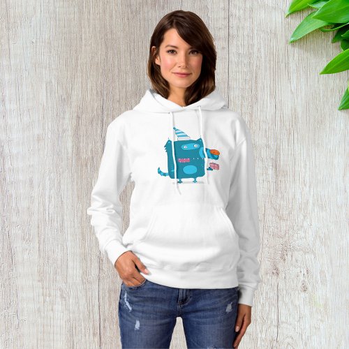 Party Wolf Womens Hoodie