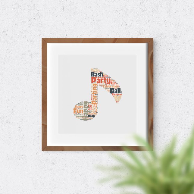 Party words in shape. poster (Creator Uploaded)