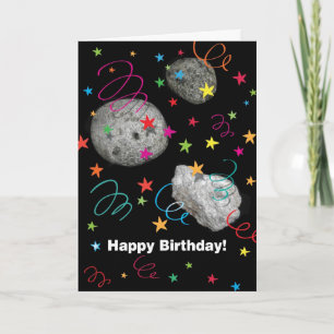 Party Your Asteroids Off Birthday Card