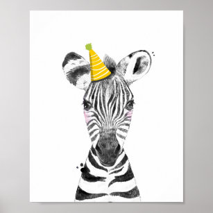 Party Zebra Wild Safari Animals Birthday Decor