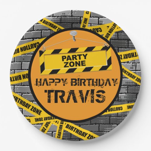 Party Zone Birthday Party 9 Inch Paper Plate