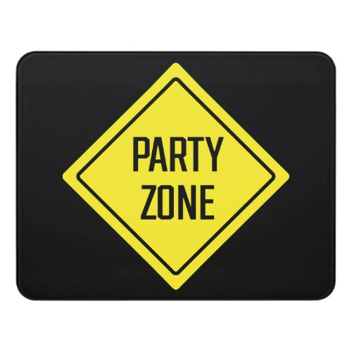 Party Zone  Construction Sign  Modern Room Sign