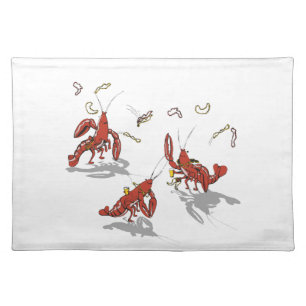 Partydads Crawfiish Cloth Placemat