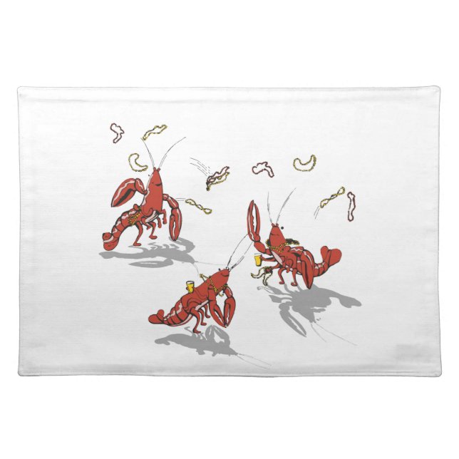 Partydads Crawfiish Cloth Placemat (Front)