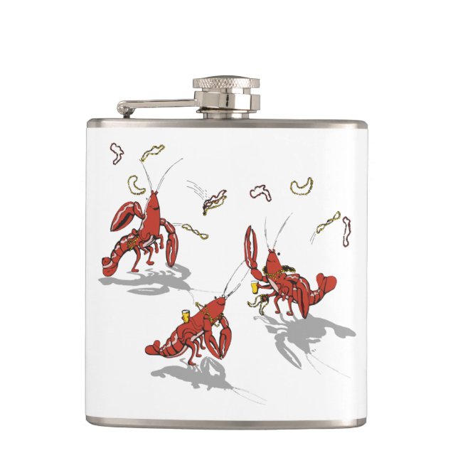 Partydads Crawfish Flask (Front)