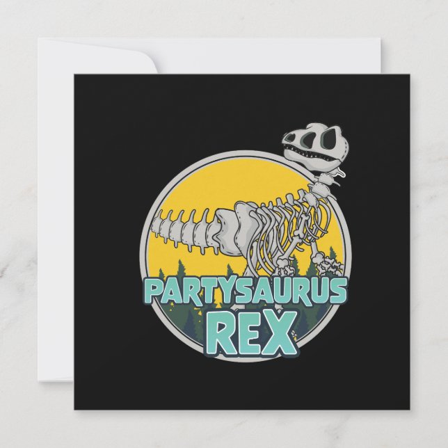 Partysaurus Rex Invitation (Front)