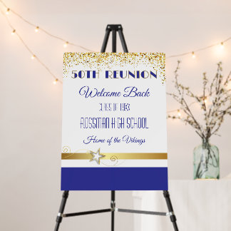 Partytime! 50th Class Reunion custom Foam Board