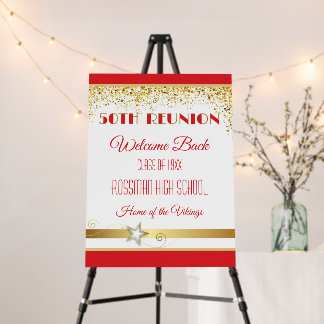 Partytime! 50th Class Reunion custom  Foam Board