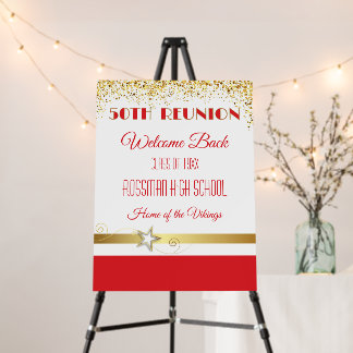 Partytime! 50th Class Reunion custom Foam Board