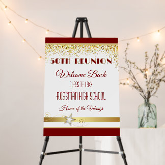Partytime! 50th Class Reunion custom  Foam Board