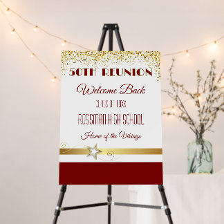 Partytime! 50th Class Reunion custom Foam Board