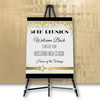 Partytime! 50th Class Reunion custom  Foam Board