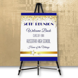 Partytime! 50th Class Reunion custom  Foam Board