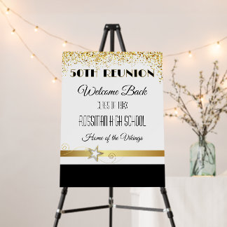 Partytime! 50th Class Reunion custom Foam Board