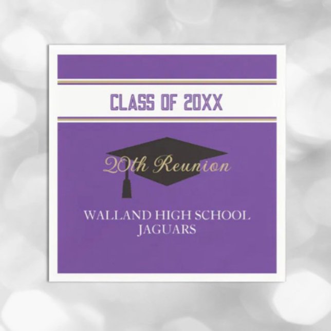 Partytime! CUSTOM Class Reunion Napkins (Creator Uploaded)