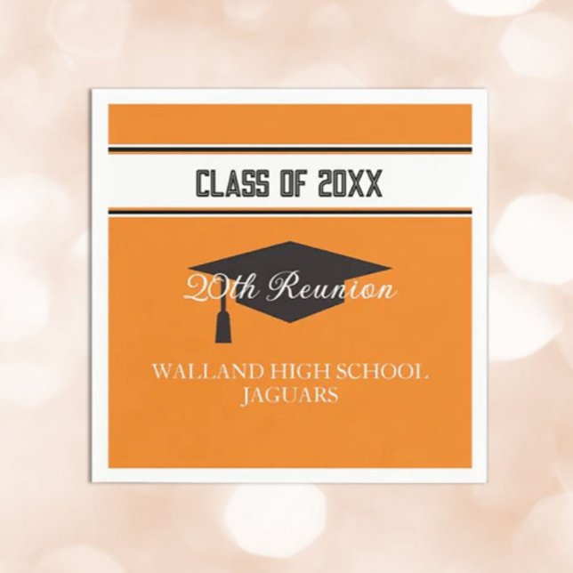 Partytime! CUSTOM Class Reunion Napkins (Creator Uploaded)
