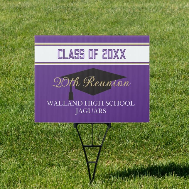 Partytime! CUSTOM Class Reunion  Sign (Insitu)