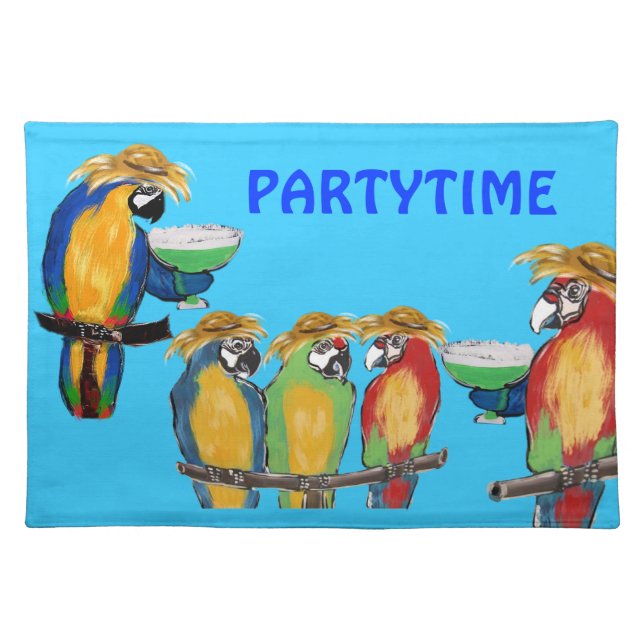 PARTYTIME PARROTS PLACEMAT (Front)