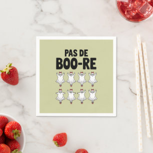 Pas de Boo-re Ballerina Ghost Halloween Spooky Napkins