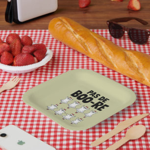 Pas de Boo-re Ballerina Ghost Halloween Spooky Paper Plates