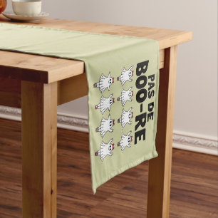 Pas de Boo-re Ballerina Ghost Halloween Spooky Short Table Runner