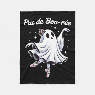 Pas De Boo-rée Ballet Dancer Ghost Dance Teacher H Fleece Blanket