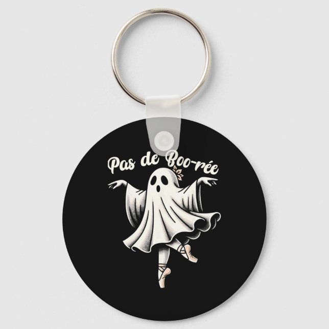 Pas De Boo-rée Ballet Dancer Ghost Dance Teacher H Keychain (Front)