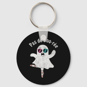 Pas De Boo-rée Cute Ballerina Ghost Funny Ballet T Keychain